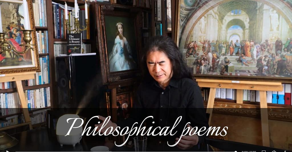 哲学詩・著者、生井利幸先生が英語で講じる講義。作家として一日を始める時にまず行うことは思索です。次に、一日の中で大切なことは、孤独になる時間を持つことです。
